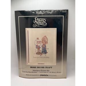 Precious Moments, Stitchery Picture Kit Count Your Blessings VTG 1984 Paragon